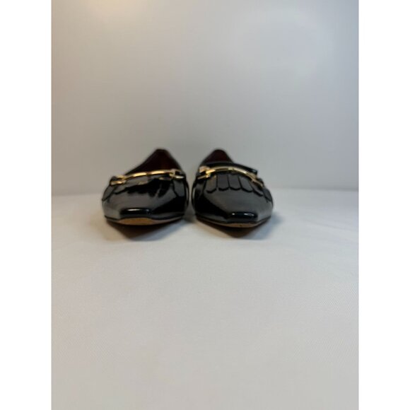 Franco Sarto Rina Womens SIze 7.5M Black Patent Leather Slip-on Loafer Dressy - Picture 5 of 13